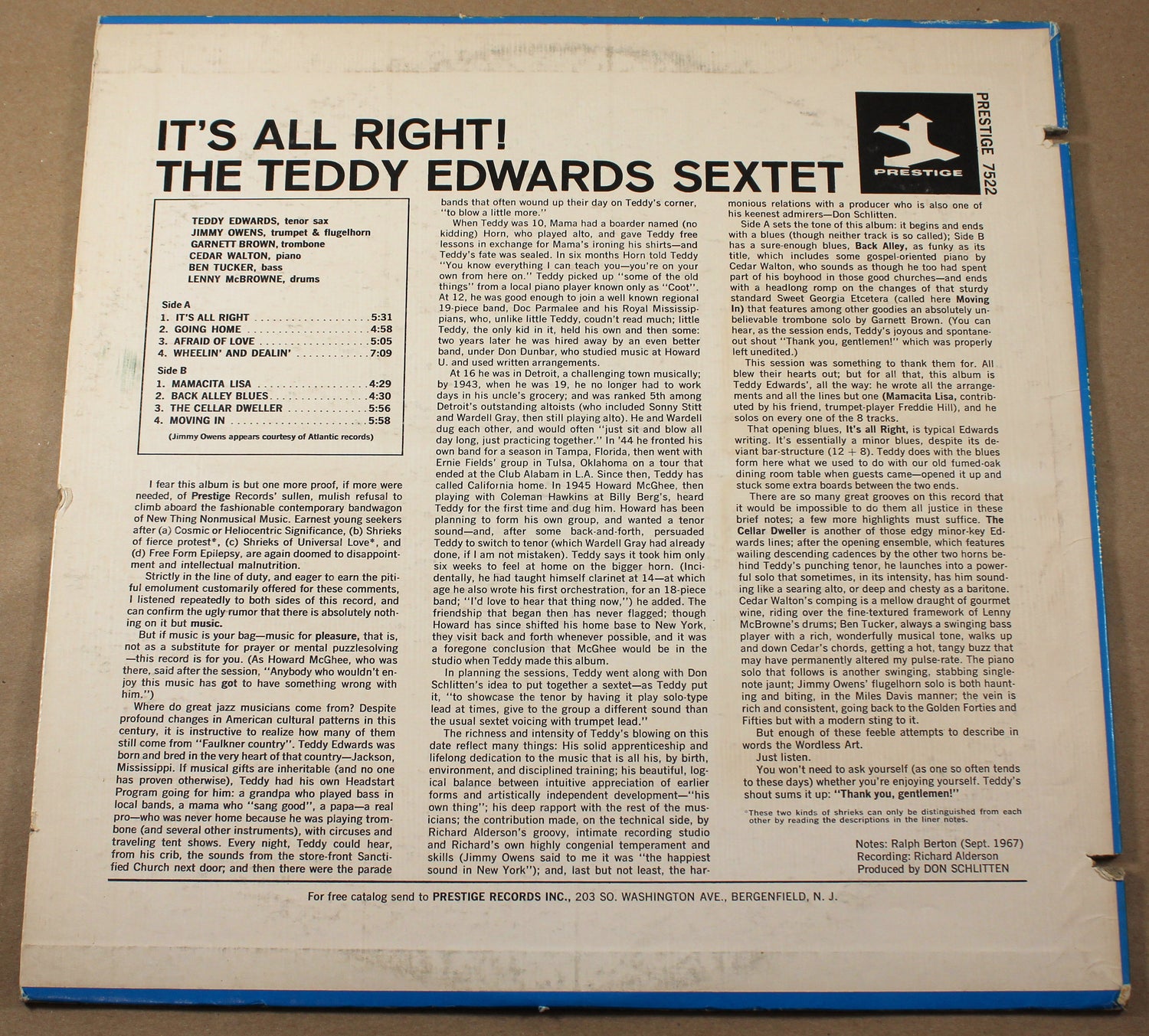 Edwards, Teddy - It's All Right