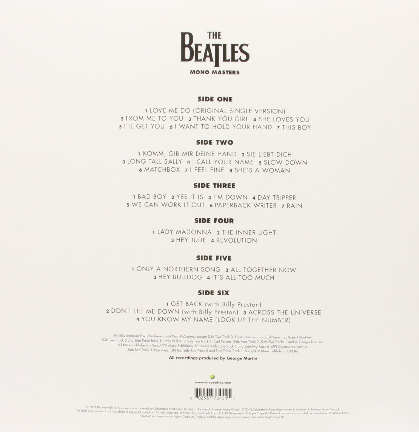 Beatles, The - Mono Masters