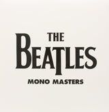 Album cover for 'The Beatles Mono Masters' with black text on a white background