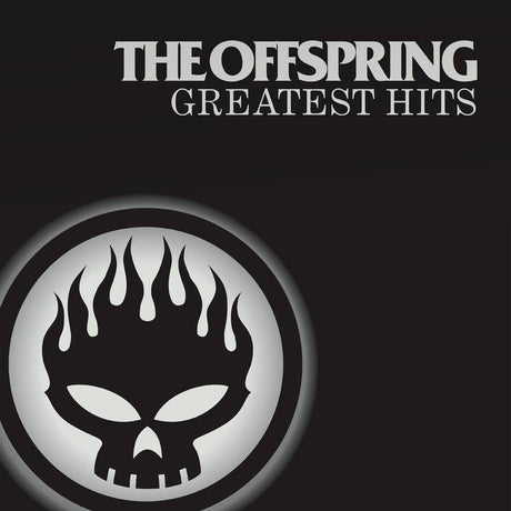 The Offspring - Greatest Hits vinyl record cover featuring a black and white skull logo.