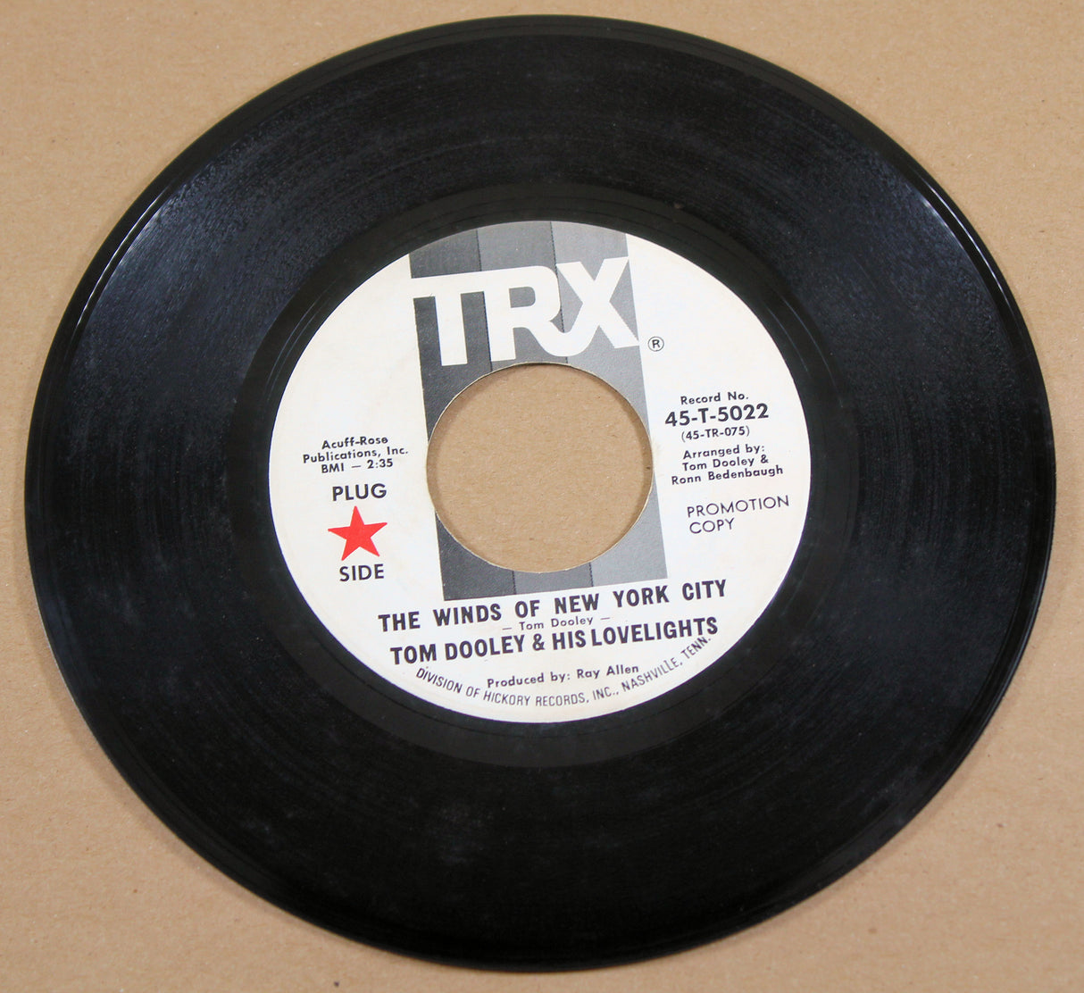 Dooley, Tom & His Lovelights - The Winds Of NYC