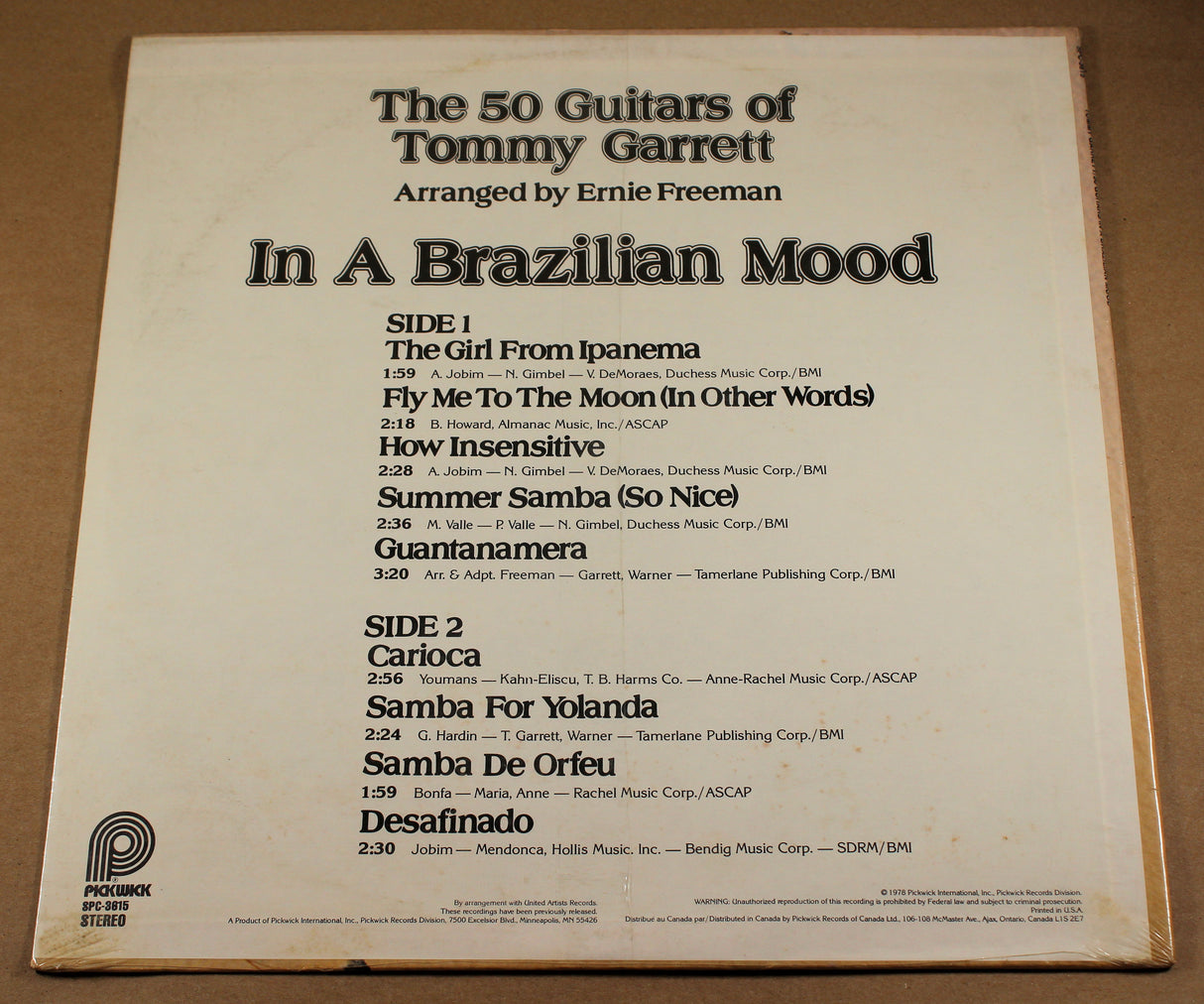Garrett, Tommy - 50 Guitars: In A Brazilian Mood