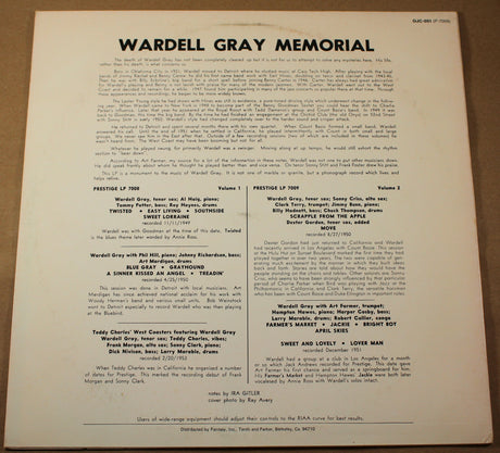 Gray, Wardell - Memorial Vol 2