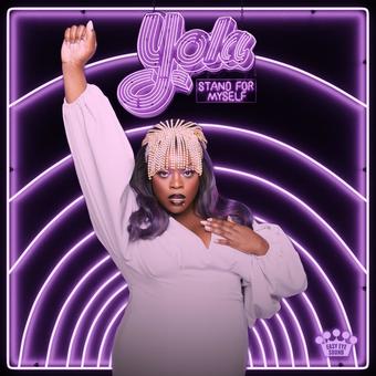 Album cover with a person in a white outfit against a purple background with 'Yola' text.