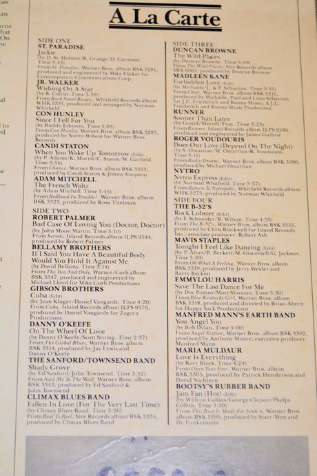 Various - A La Carte