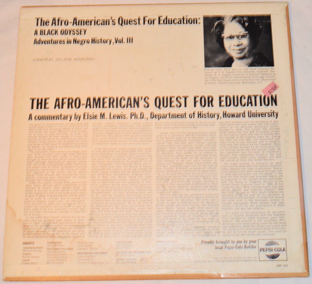 Miscellaneous - The Afro-American's Quest For Education
