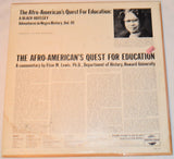 Miscellaneous - The Afro-American's Quest For Education
