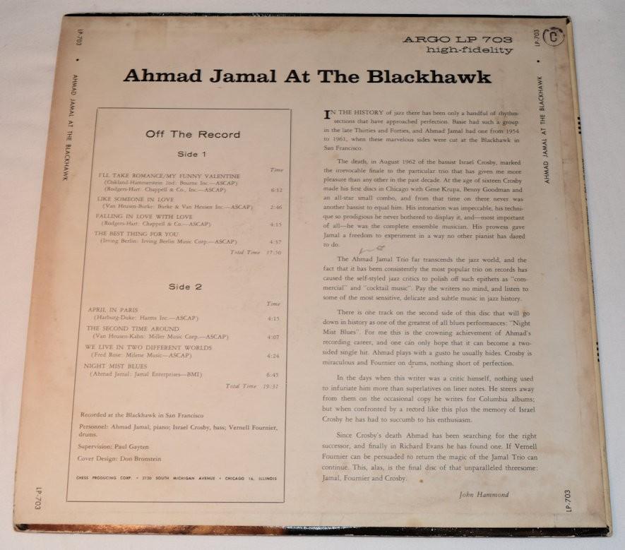 Jamal, Ahmad - At The Blackhawk