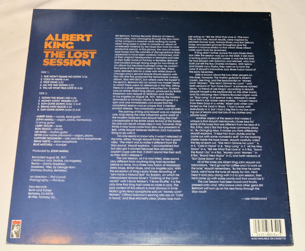 King, Albert - Lost Session