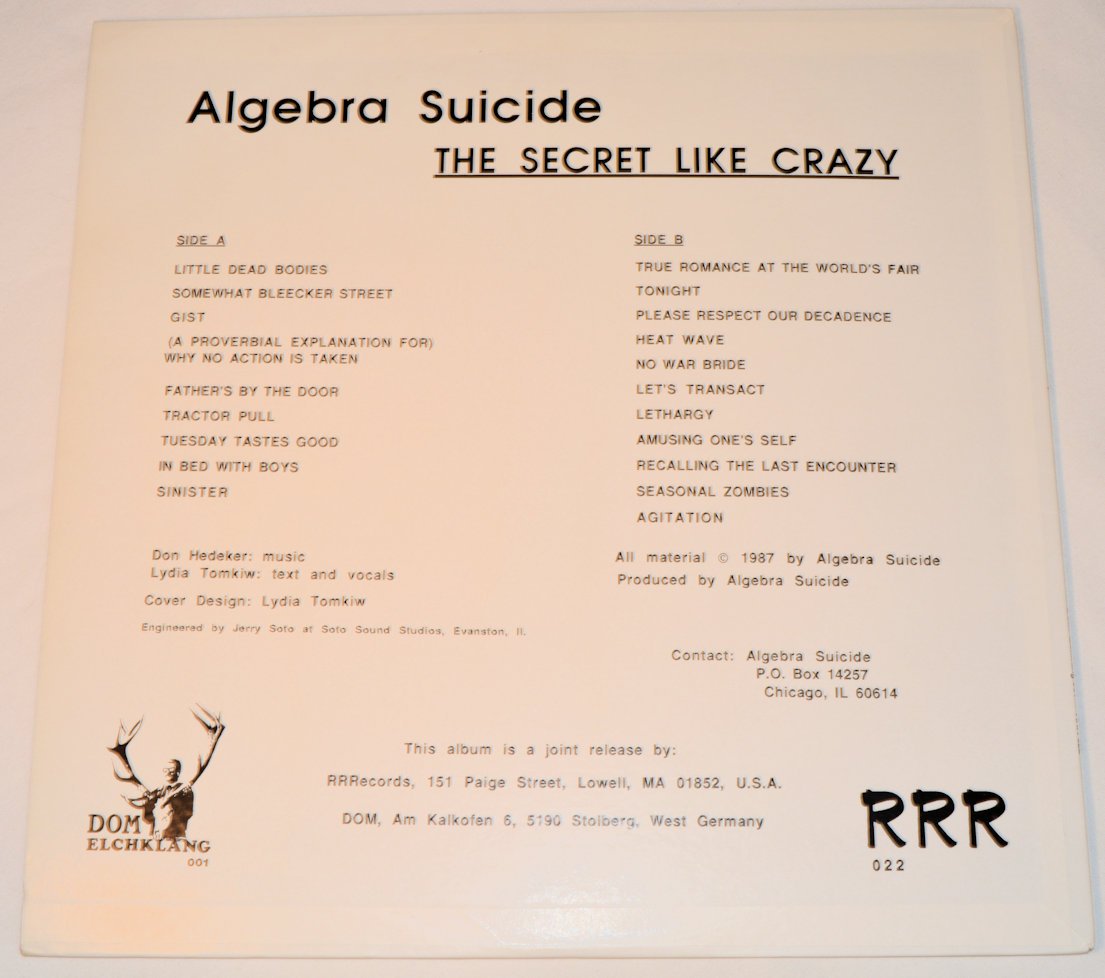 Algebra Suicide - Secret Like Crazy