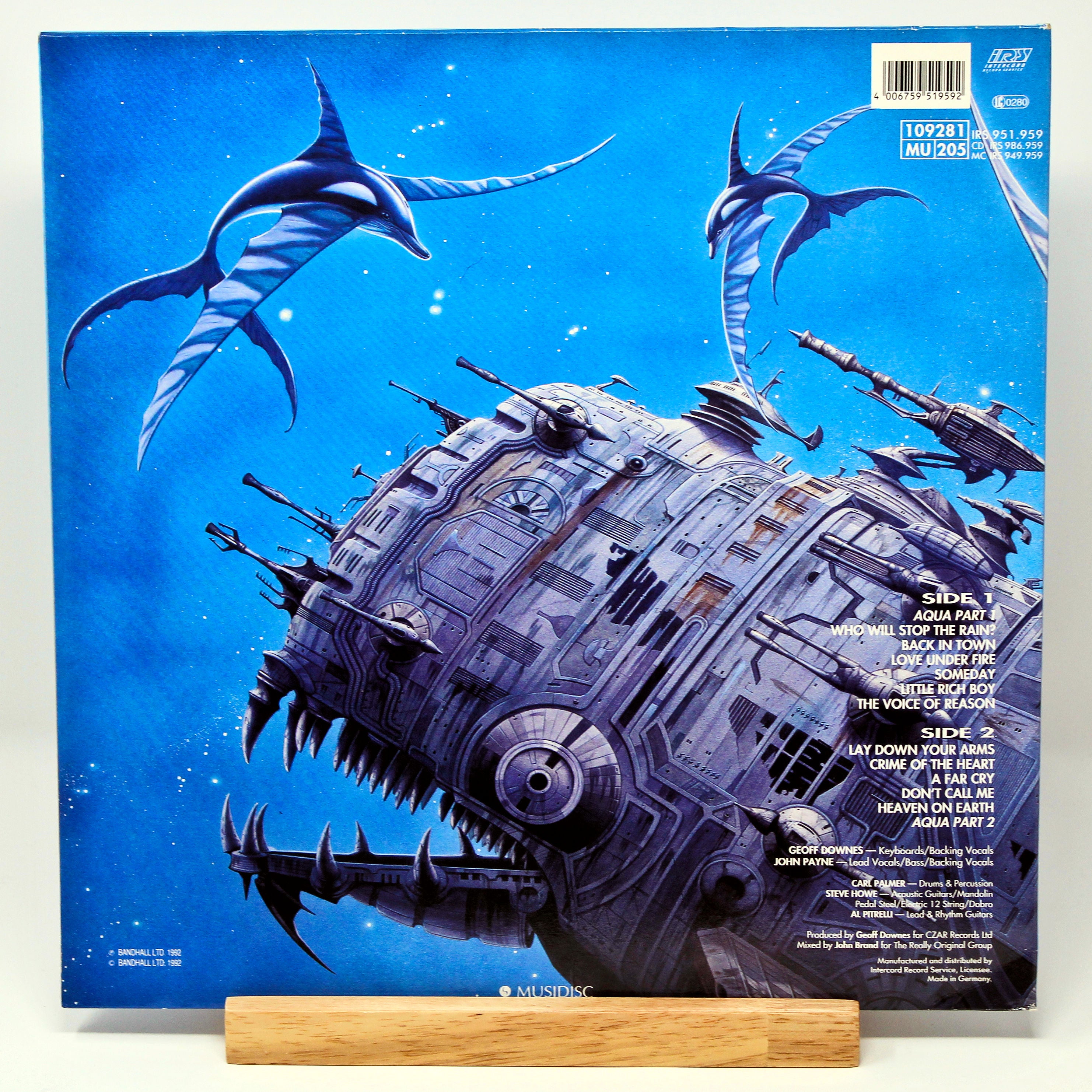 Asia - Aqua - Used Vinyl Record, 1992 German Press – Joe's Albums