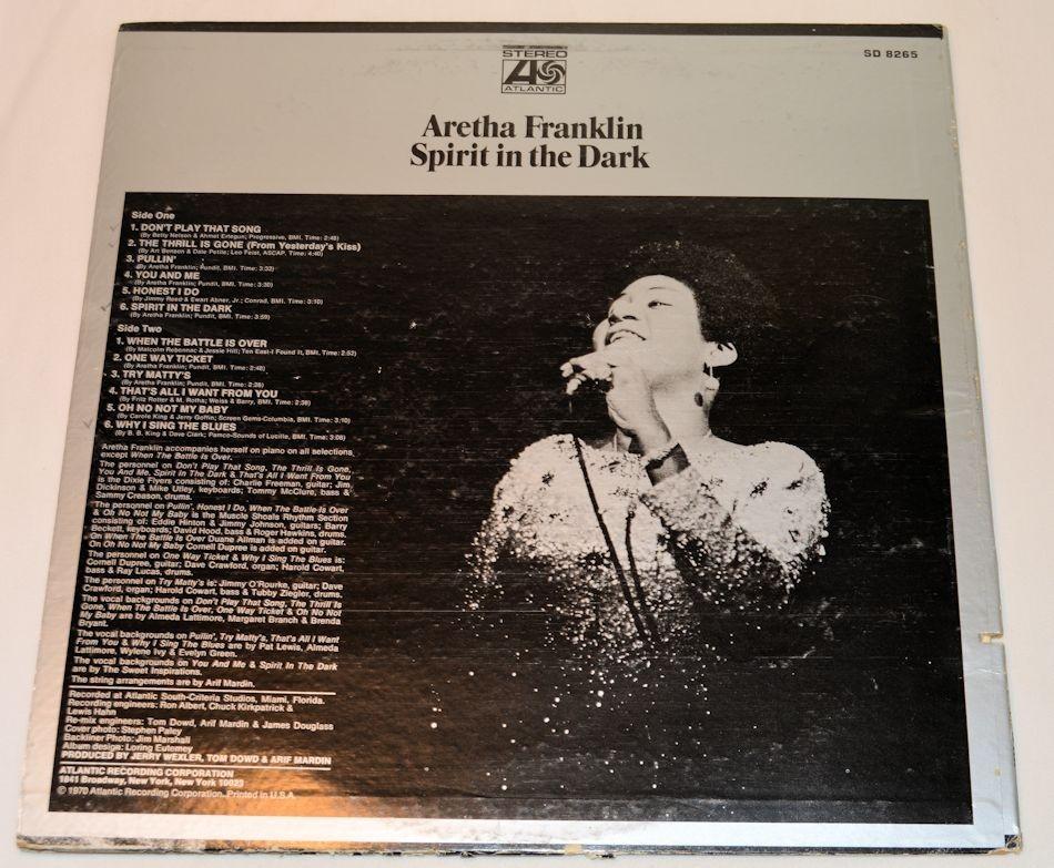 Franklin, Aretha - Spirit In the Dark