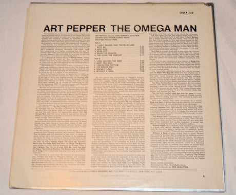 Pepper, Art - Omega Man