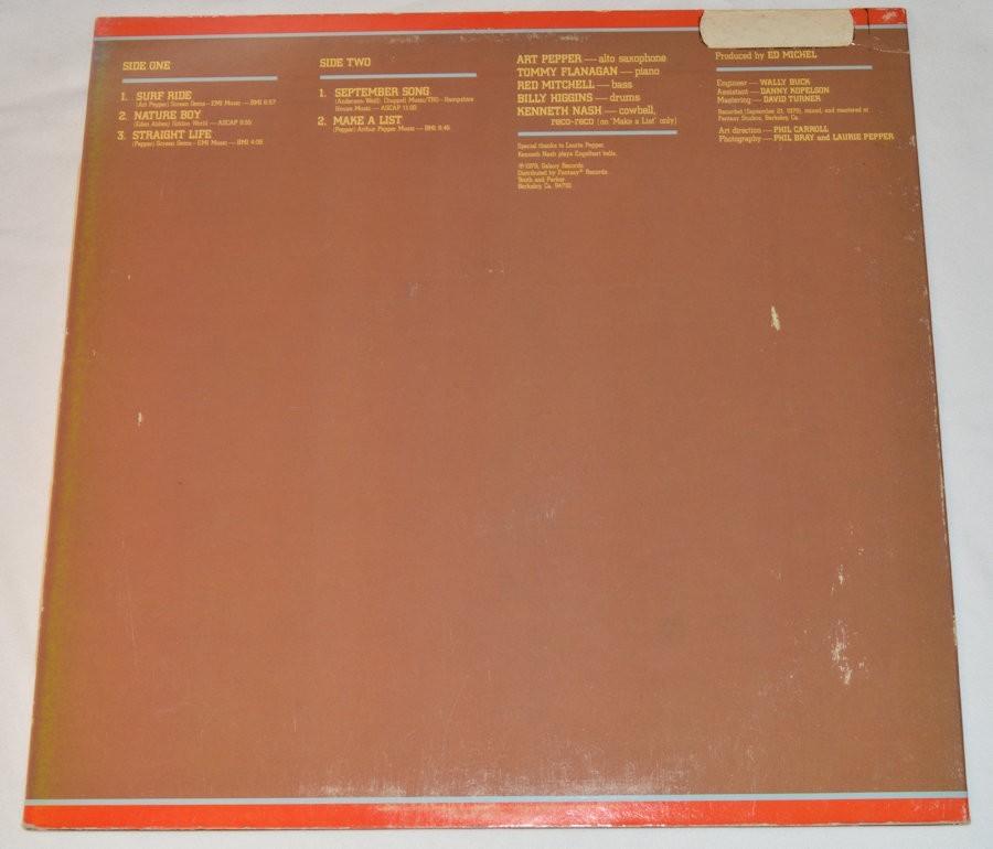 Pepper, Art - Straight Life