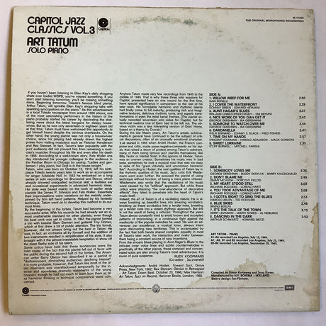 Tatum, Art - Capitol Jazz Vol 3