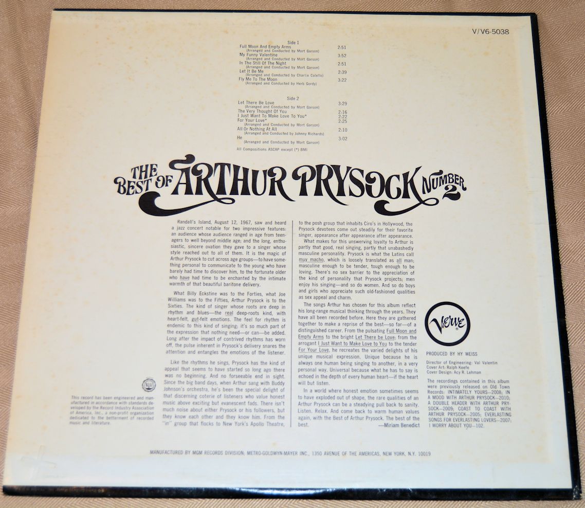 Prysock, Arthur - The Best Of Number 2