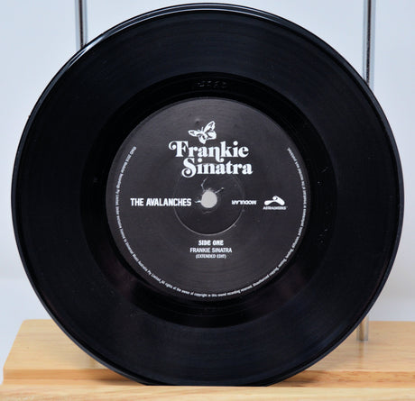 Side one of the vinyl 7 inch record by The Avalanches for the song 'Frankie Sinatra'.