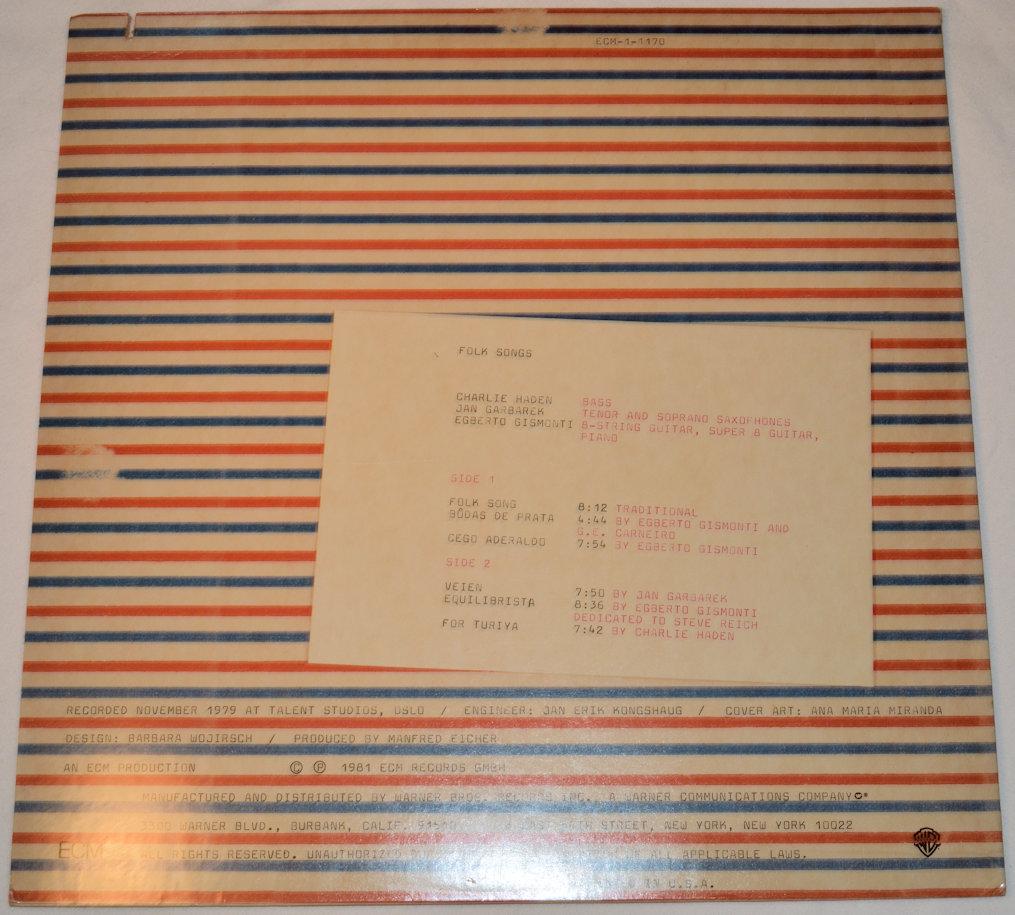 Haden / Garbarek - Folk Songs