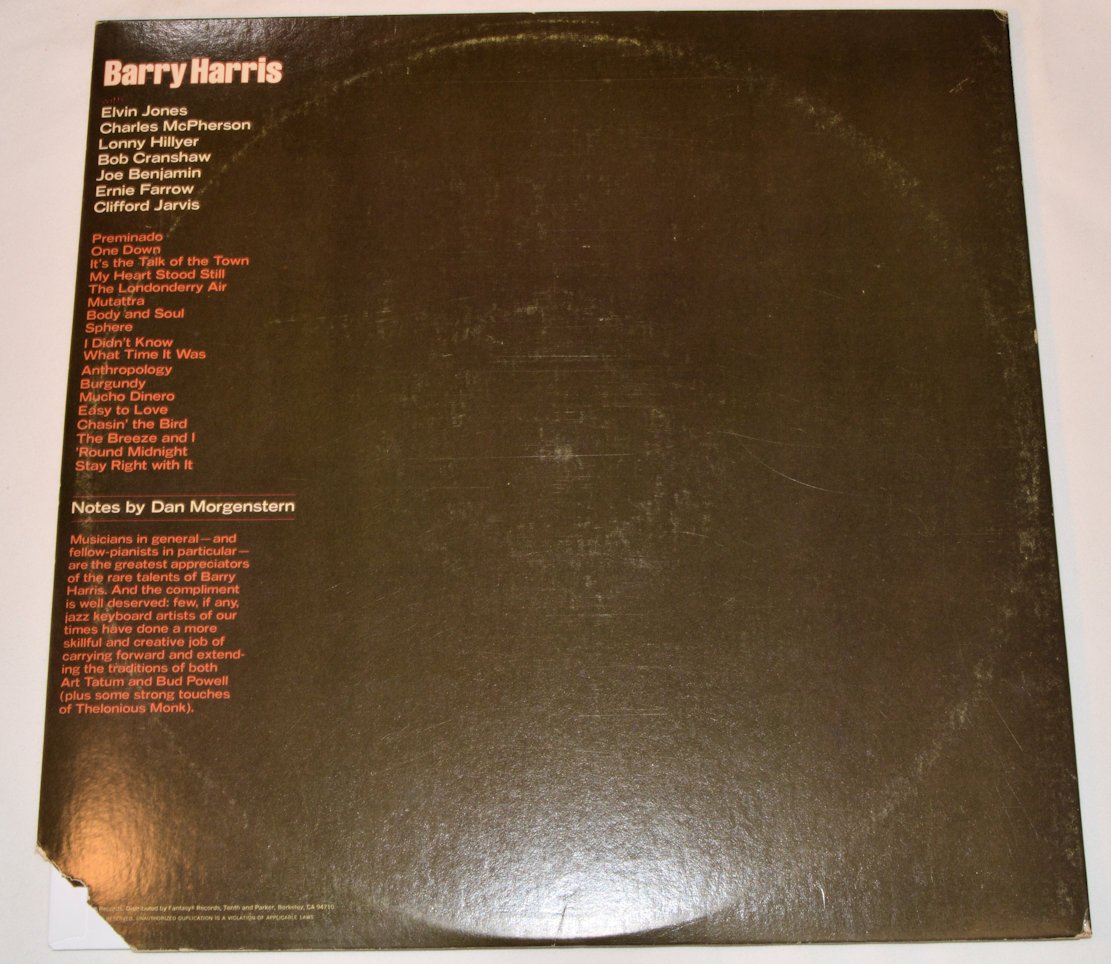 Harris, Barry - Stay Right With It