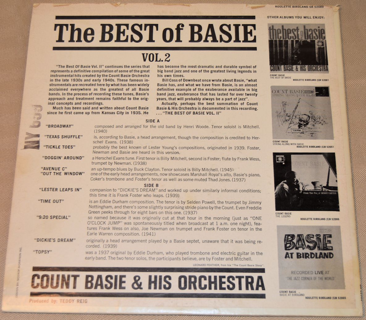 Basie, Count - Best Of Basie Vol. 2