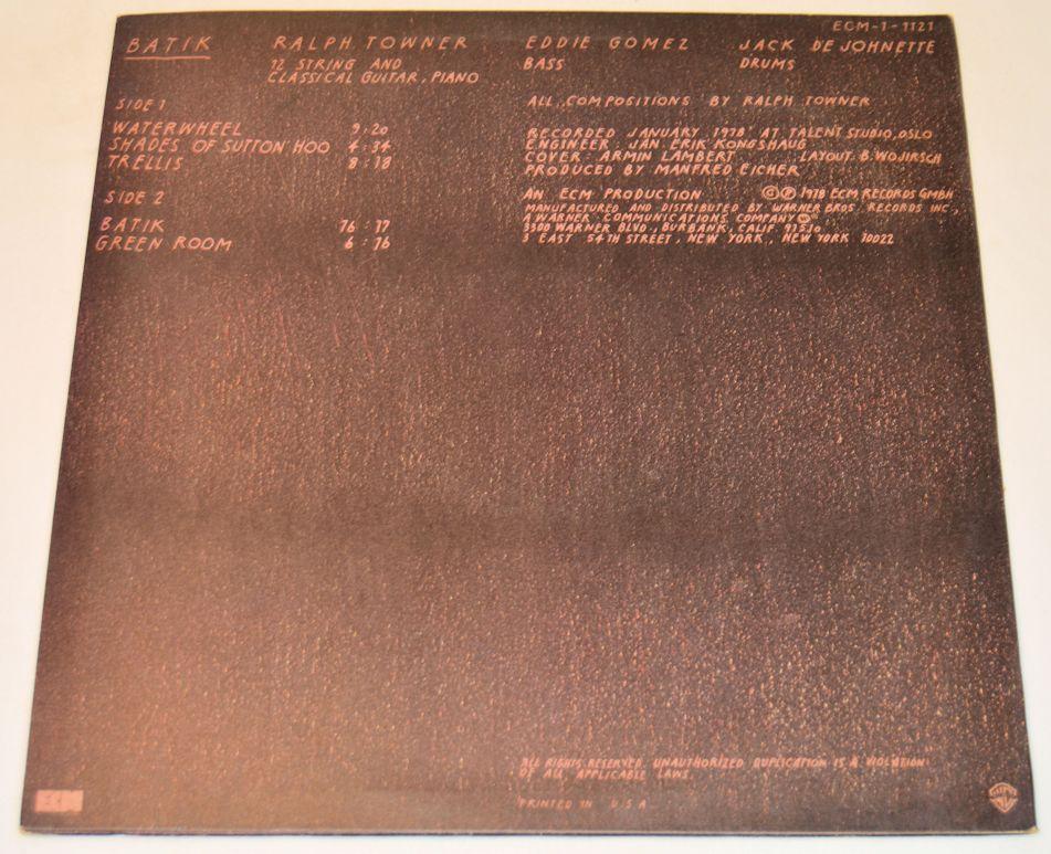 Towner, Ralph - Batik