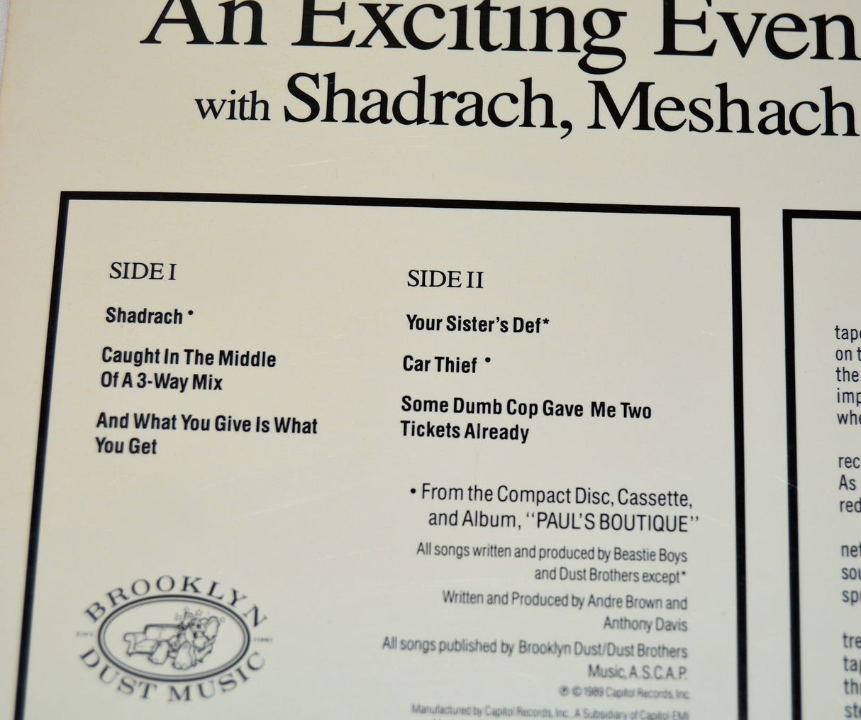 Beastie Boys - An Exciting Evenint At Home