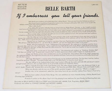 Barth, Belle - If I Embarrass You