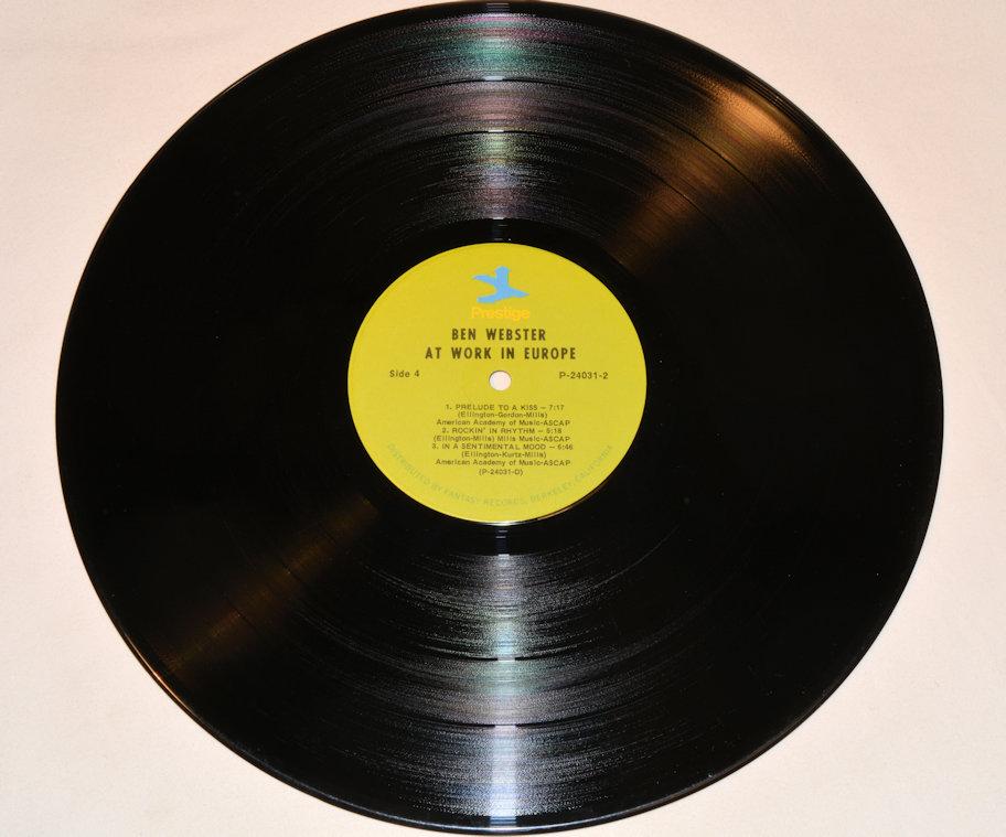 Webster, Ben - At Work In Europe