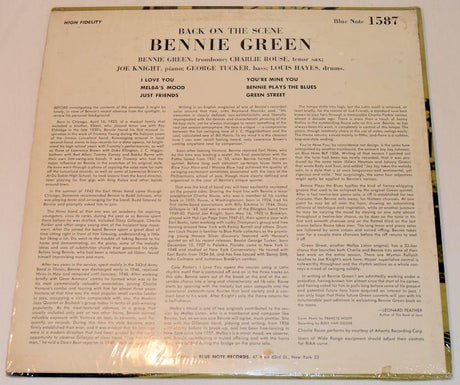 Green, Bennie - Back On The Scene