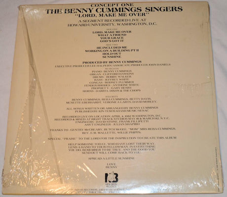Benny Cummings Singers - Lord Make Me Over