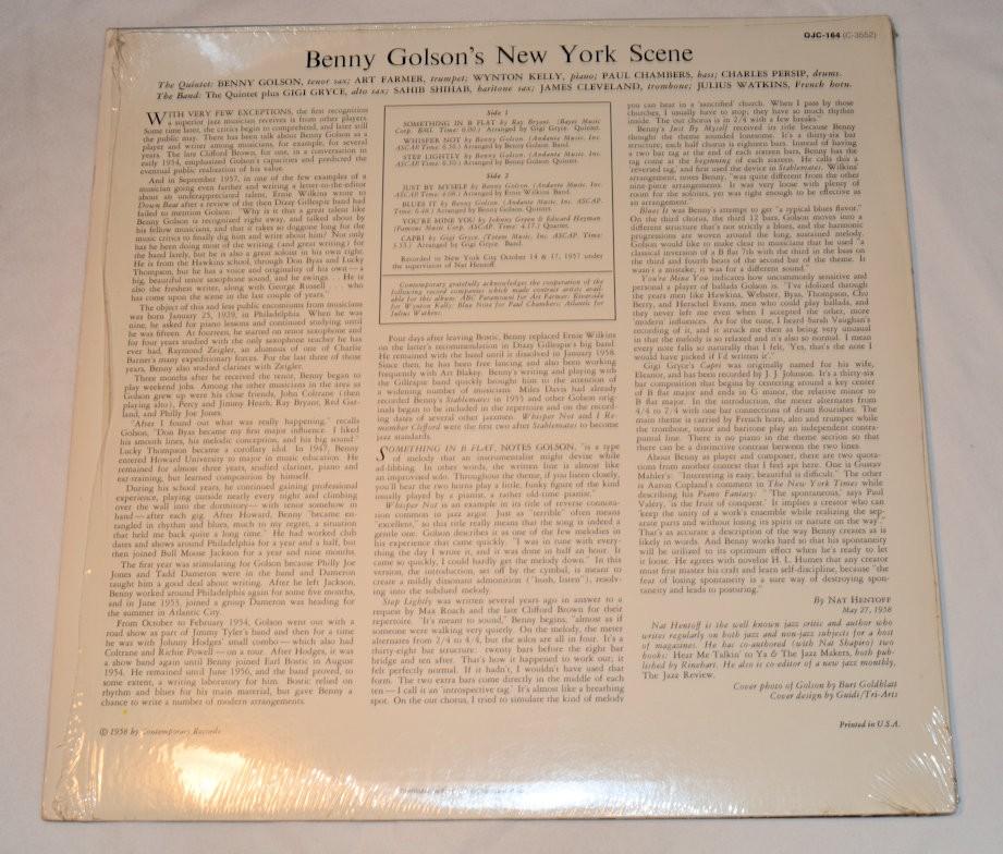 Golson, Benny - New York Scene