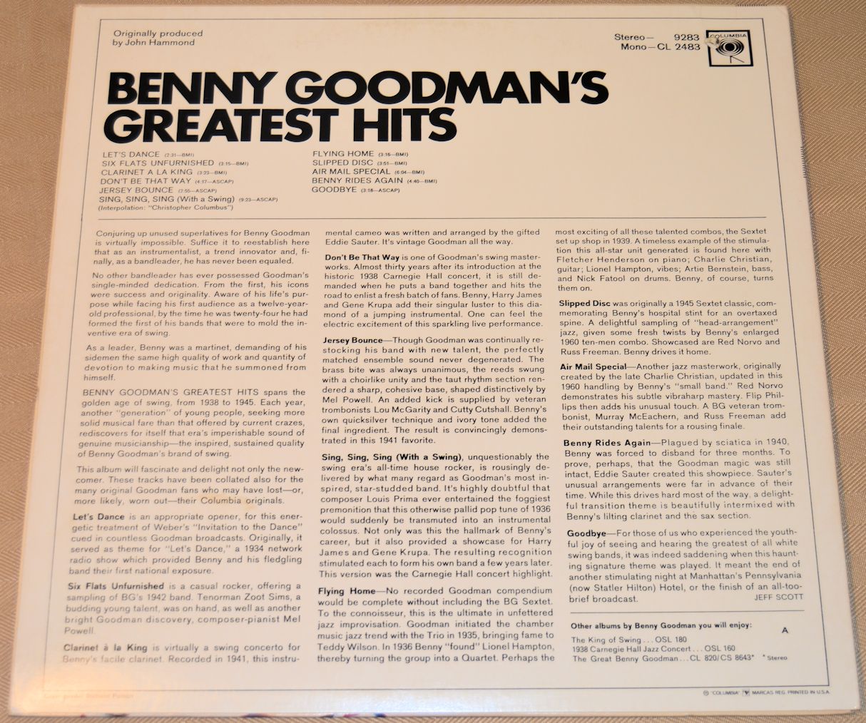 Goodman, Benny - Greatest Hits