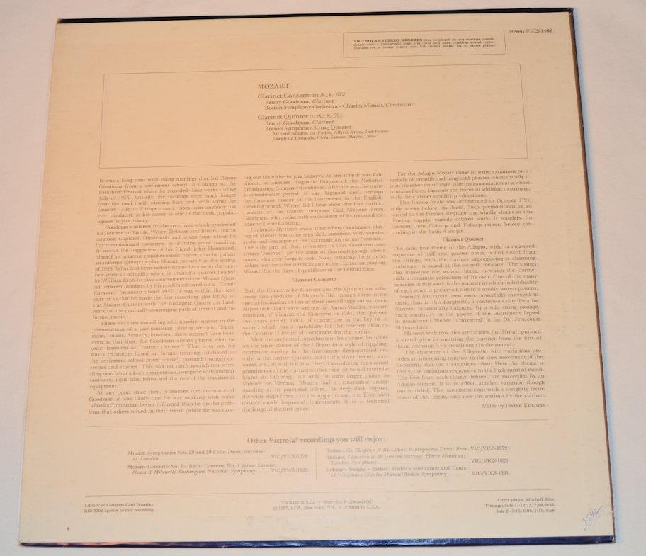 Goodman, Benny - Plays Mozart