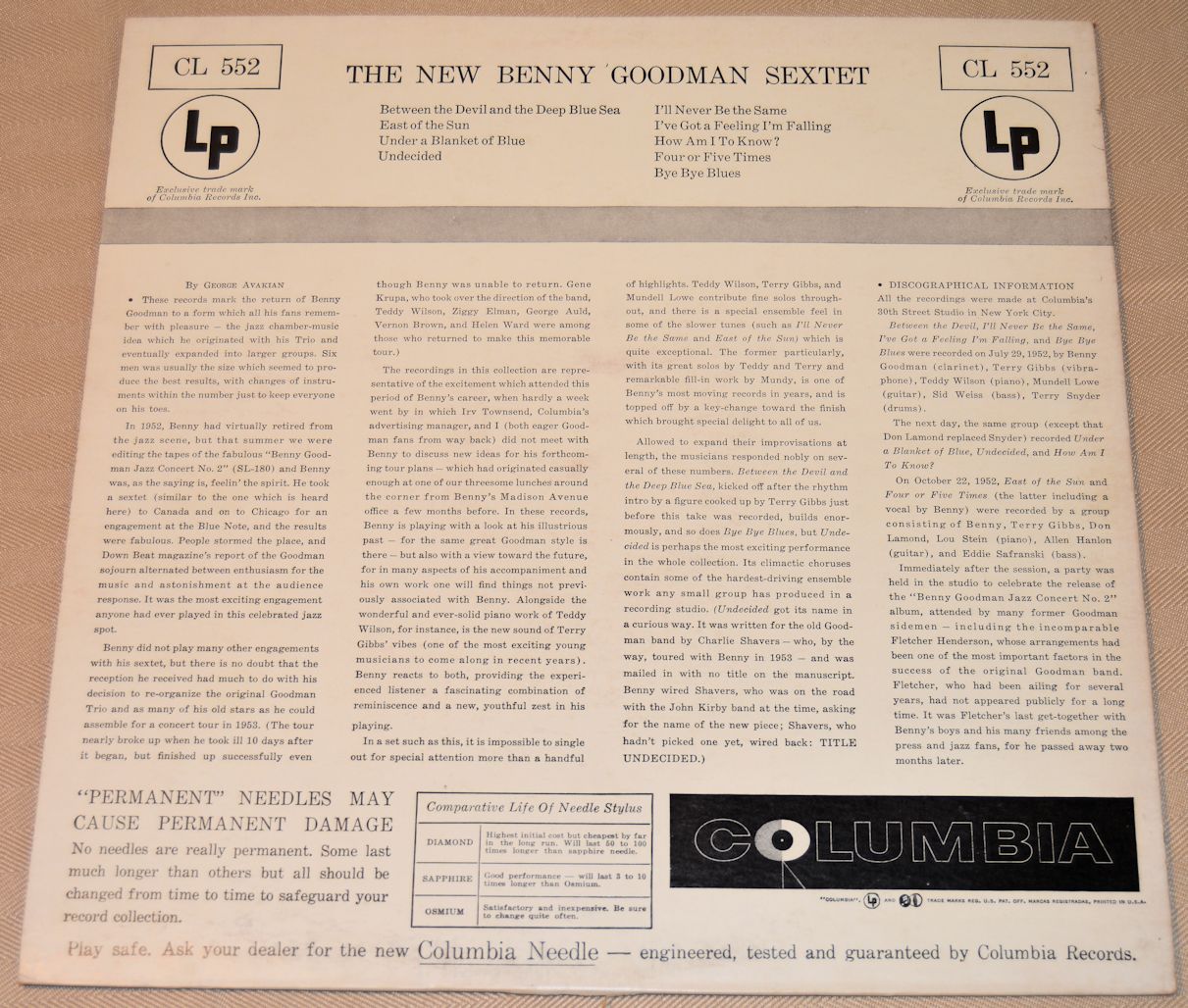 Goodman, Benny - New Benny Goodman Quartet