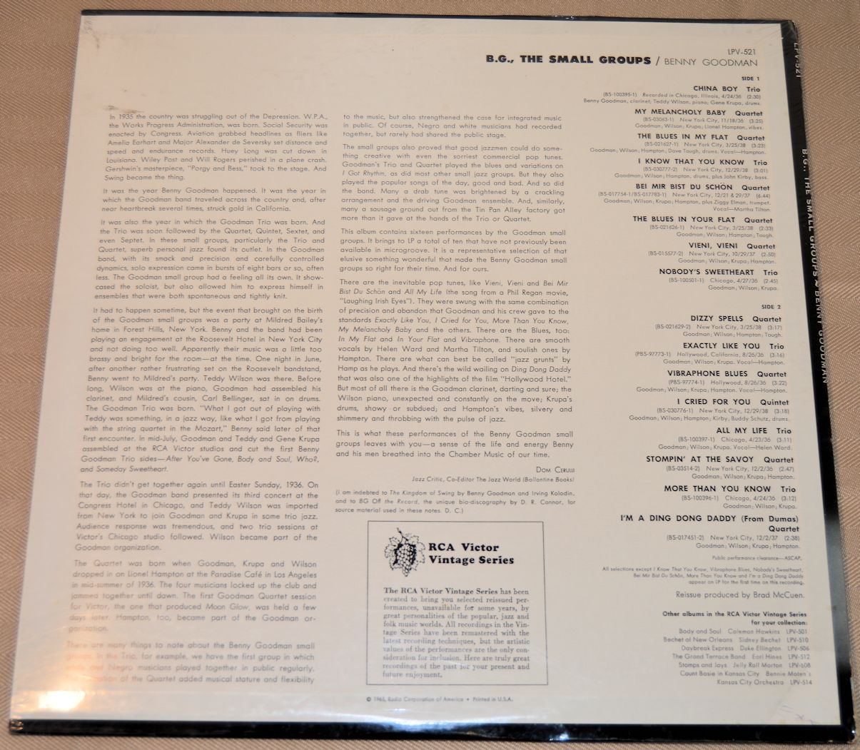 The　Groups　Joe's　Goodman,　–　Small　Benny　Albums