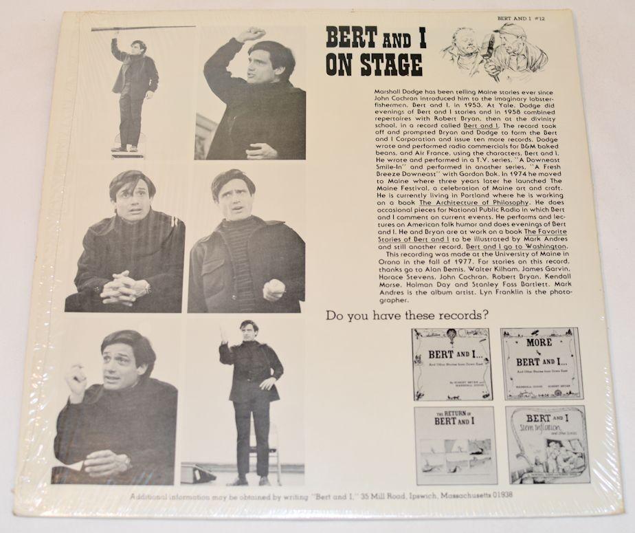 Dodge, Marshall - Bert And I