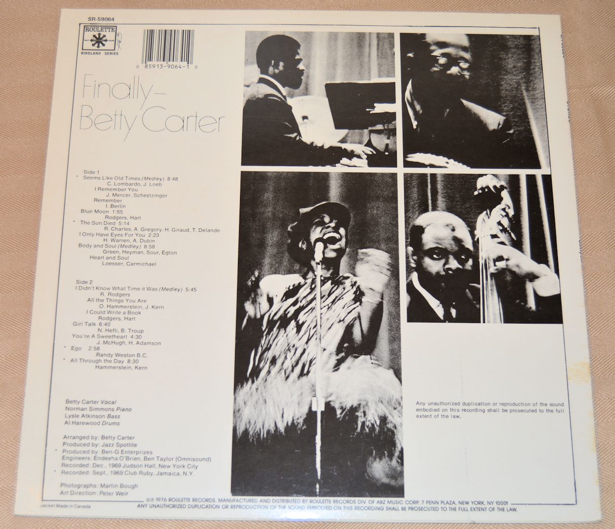 Carter, Betty - Finally