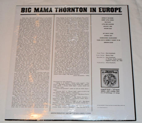 Thornton, Big Mama - In Europe