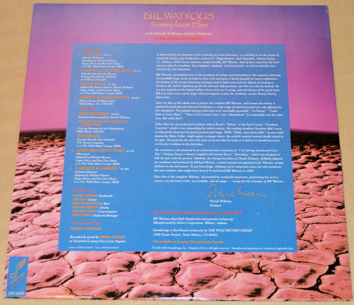 Watrous, Bill - Someplace Else