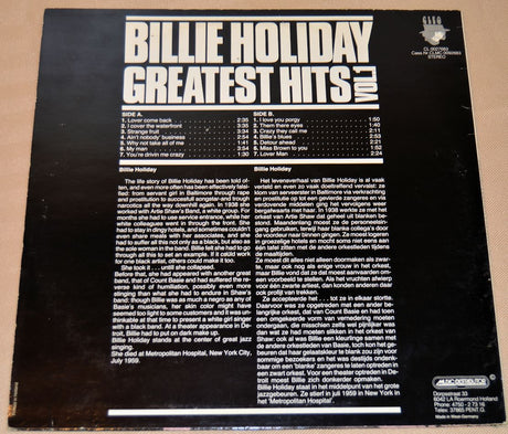 Holiday, Billie - Greatest Hits