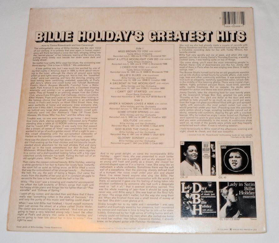 Holiday, Billie - Greatest Hits