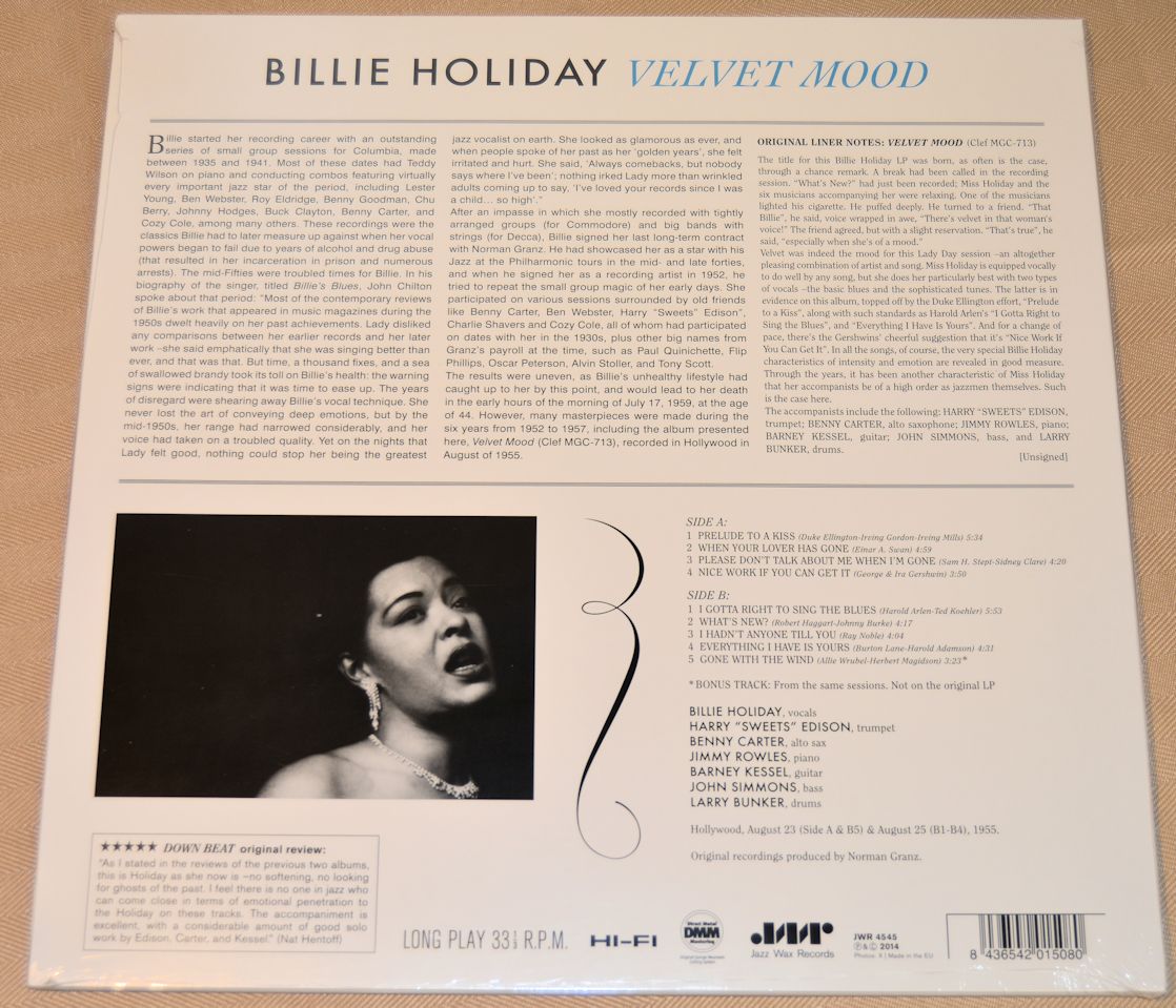 Holiday, Billie - Velvet Mood