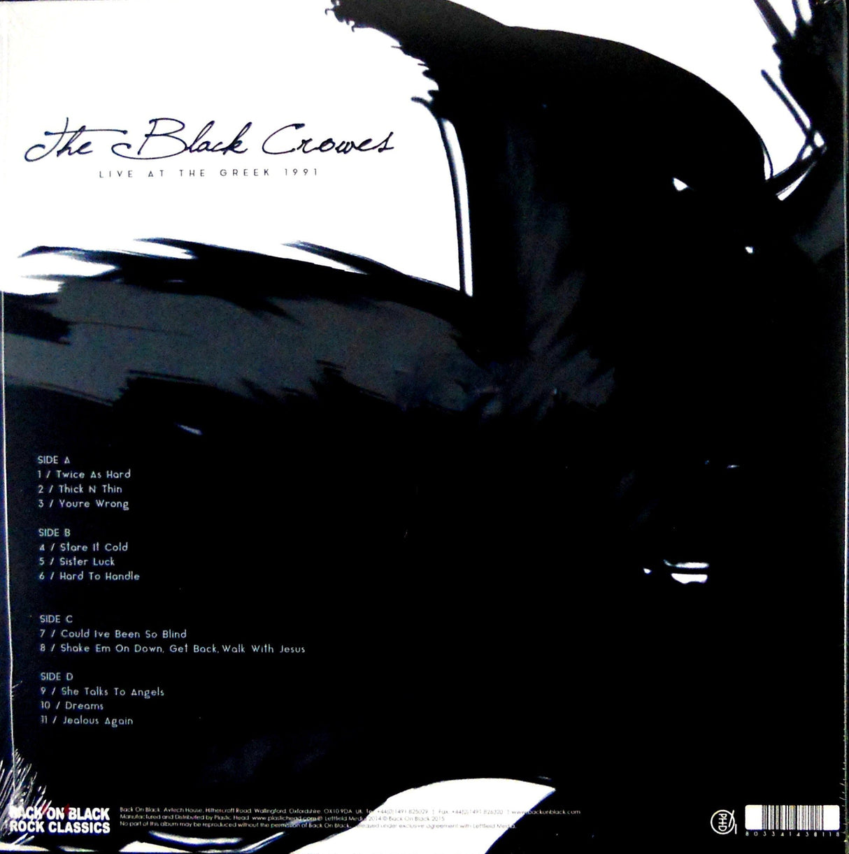 Black Crowes - Live At The Greek 1991