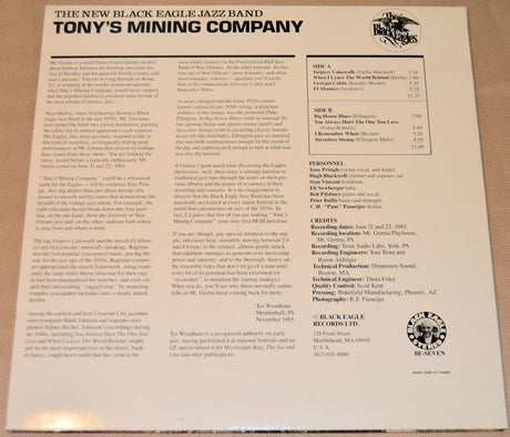 Black Eagle Jazz Band - Tony's Mining Company