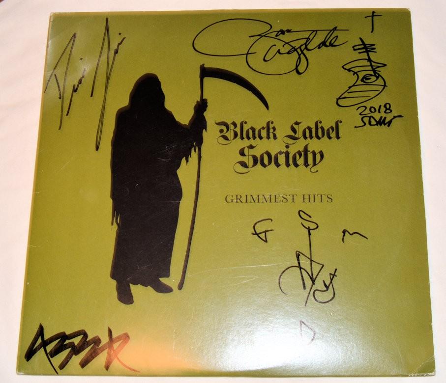 Black Label Society -  Vinyl Grimmest Hits Pic Discs AUTOGRAPHED