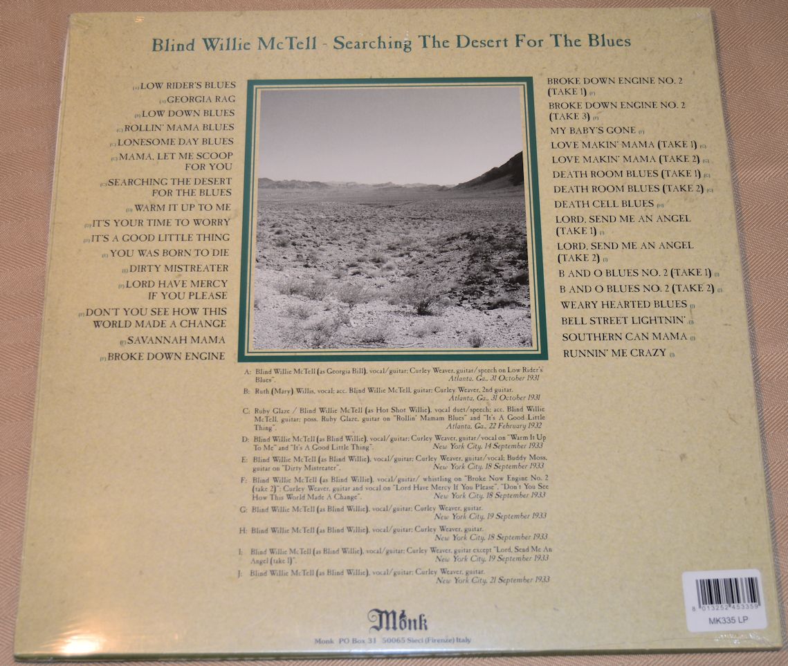 Blind Willie McTell - Searchin' The Desert For The Blues
