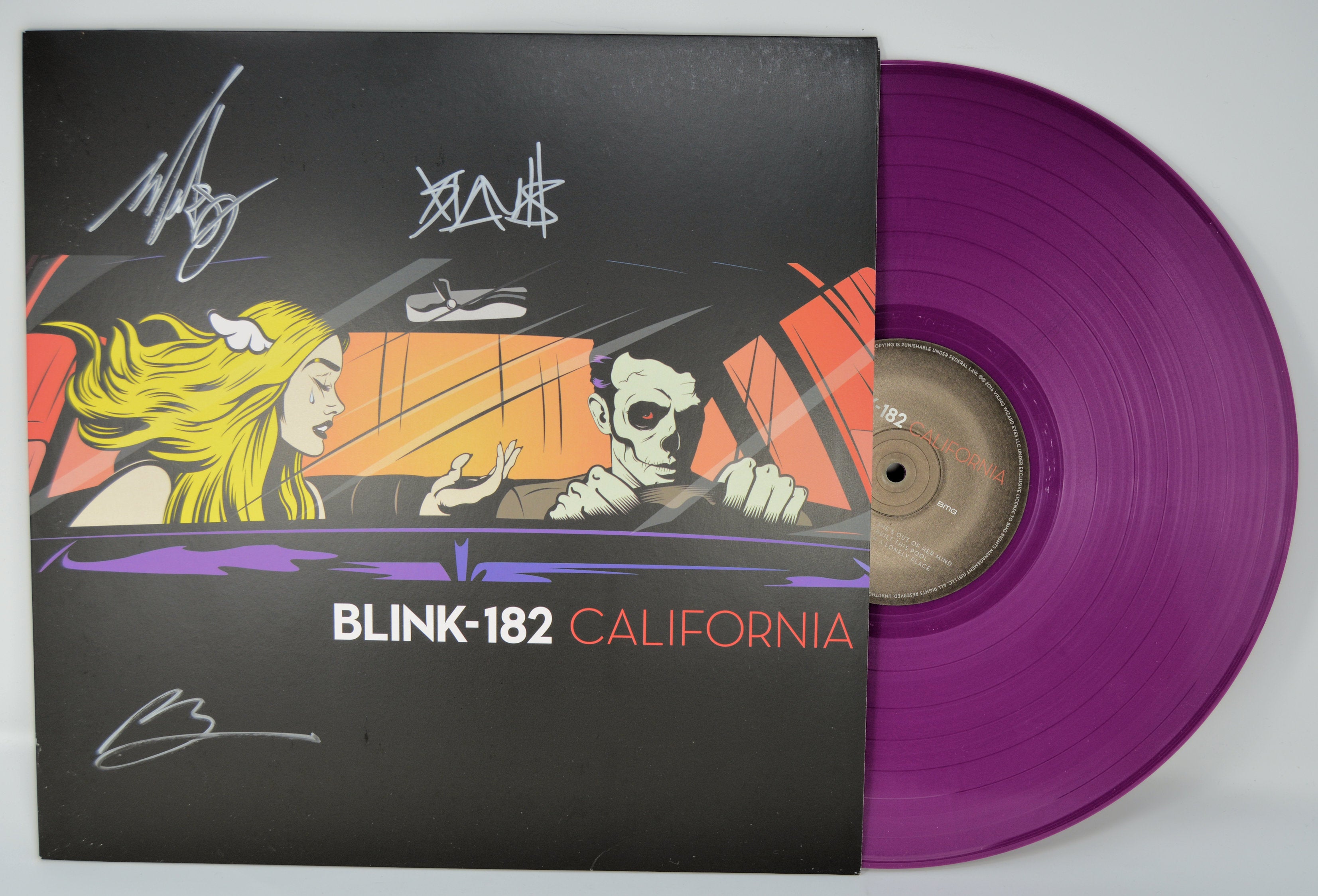 Blink 182 California - Yellow/Black Marble Vinyl US 2-LP