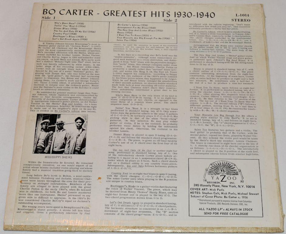 Carter, Bo - Greatest Hits