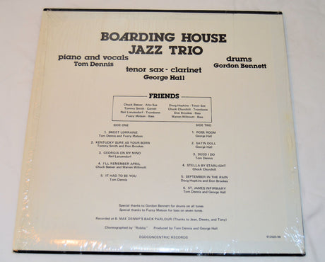 Boarding House Jazz Trio - @ Denny's Back Parlour