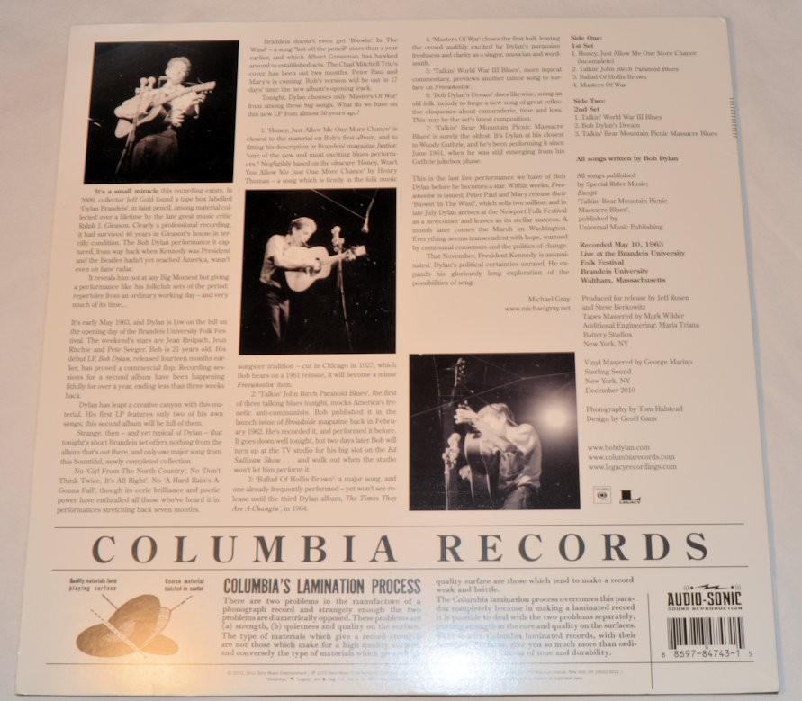 Dylan, Bob - Brandeis University 1963